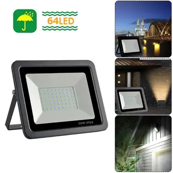 

50W 64/10/30 LED Floodlight AC180-265V Ultrathin Spotlight IP65 Outdoor Wall Lamp Garden Lighting