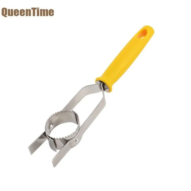 

QueenTime Stainless Steel Corn Stripper Cob Corer Core Remover Threshing Sheller Peeler Fruit Vegetable Tools Kitchen Gadgets