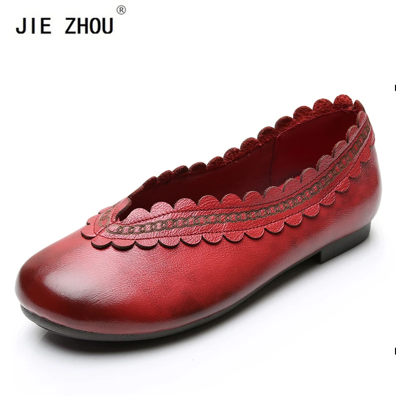 

2019 New Arrival Shoes Woman Genuine Leather Women Flats Comfortable Soft Slip On Women Loafers Female Moccasins Pregnant shoes