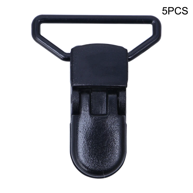 

5 PCS 25MM Plastic Clips Transparent Pacifier Clips Soother Holder Baby Pacifier W15
