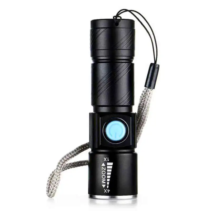 Adjustable LED lamparas de techo MINI lanterna led USB Rechargeable Flashlight Torch Portable powerful led flashlight #4S7 (1)