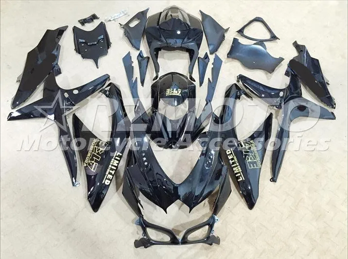 

ACE KITS New ABS Injection Fairings Kit Fit For SUZUKI GSX-R600 GSX-R750 K8 2008 2009 GSX-R600 k8 08 09 Black t6