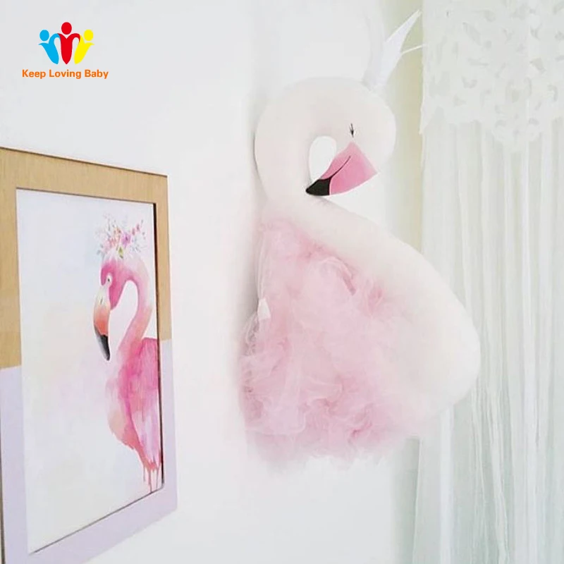 

Swan baby pillow Children bed room decoration Kid Plush toys infant baby girls sleep pillows birthday gift
