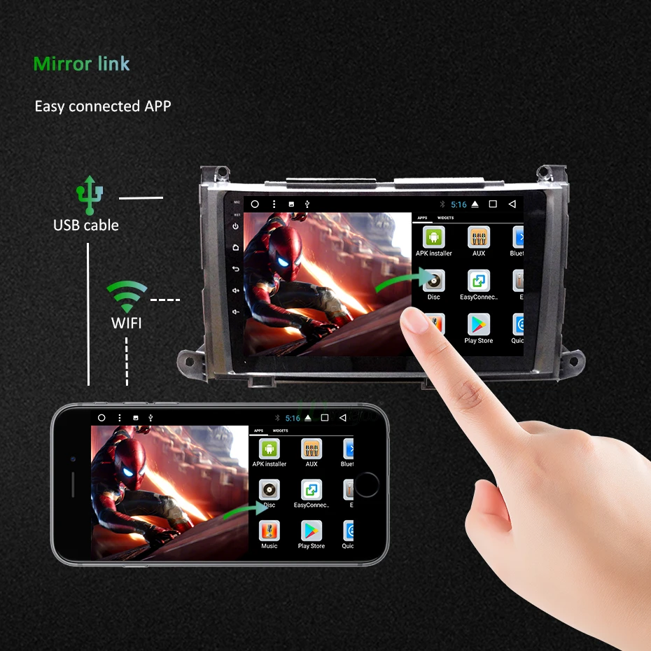Clearance Android 9.0 IPS screen 4G RAM 64G ROM Car GPS for Toyota Sienna navigation stereo touch screen AUDIO receiver NO DVD player 4
