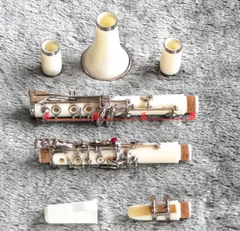 

High-grade ABS Color Clarinet Bb White+Case