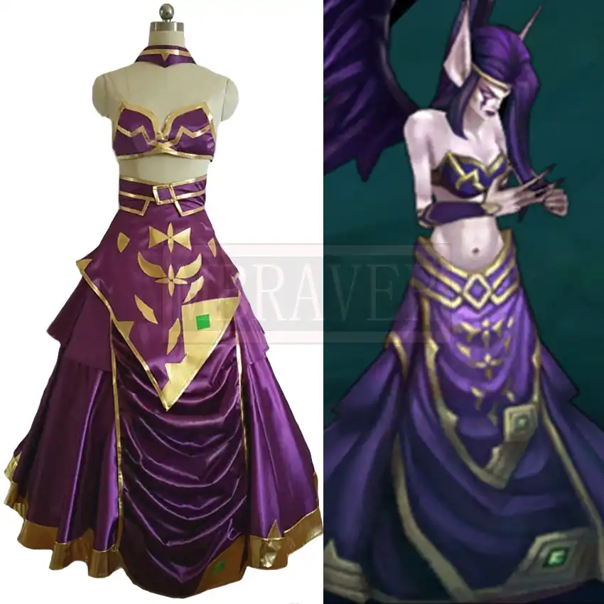 lol purple queen costume
