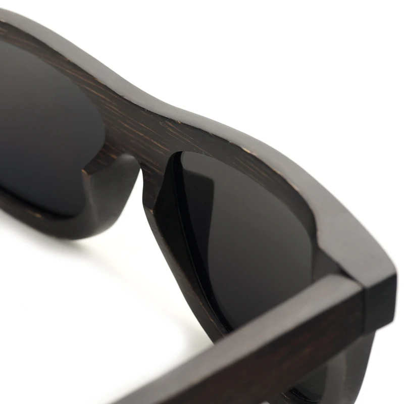 BG005d Simple Style Wooden Sunglasses with blue lens (15)