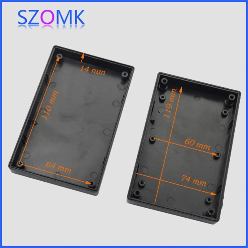 plastic enclosure for electronics control box szomk diy enclosure junction box plastic housing small abs instrument enclosure distribution box black plastic box enclosure electronics case (4)