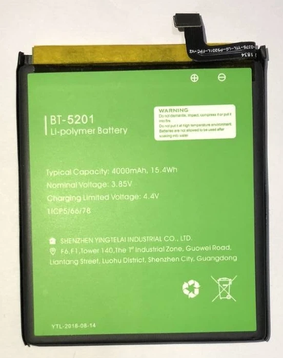 

100% Original Backup BT-5201 Leagoo Power 2 Pro Battery 4000mAh For Leagoo Power 2 Pro Smart Mobile Phone