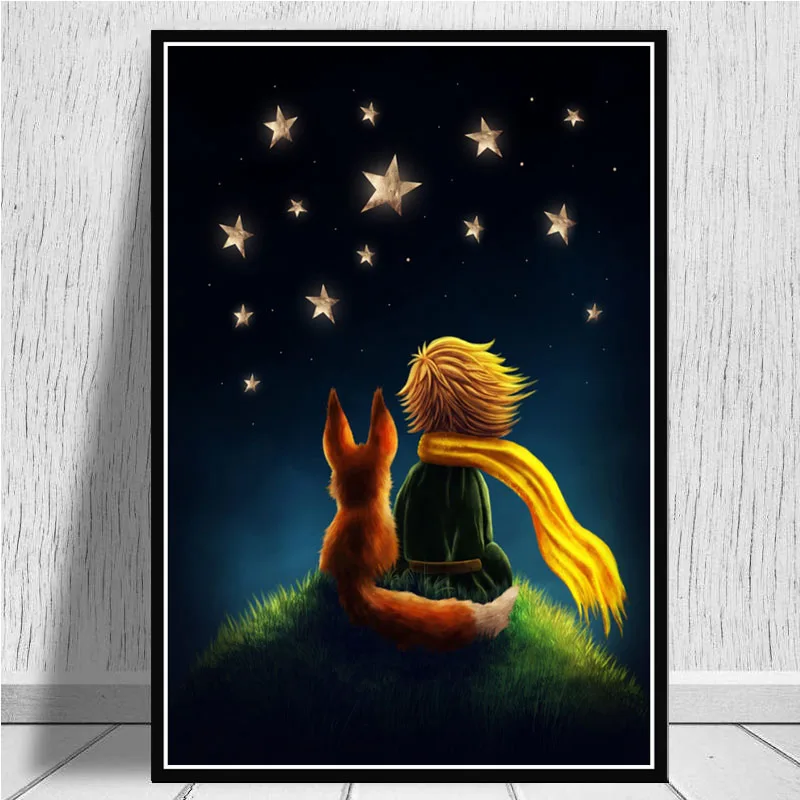 

The Little Prince Movie Cute Poster Wall Art Picture Posters and Prints Canvas Painting for Room Home Decor