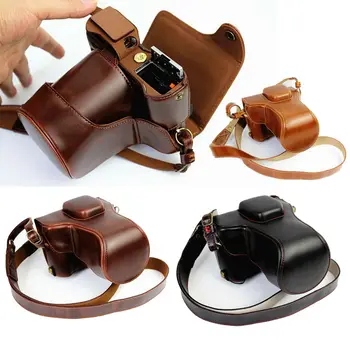 

Luxury PU Leather Camera Bag Case Cover For Fujifilm X-T20 XT20 X-T10 XT10 16-50mm 18-55mm Lens With Strap