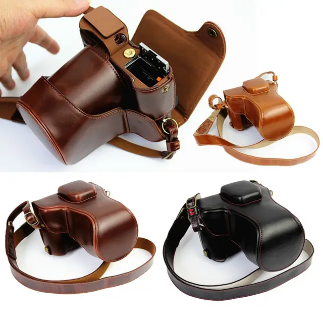 US $19.44 Luxury PU Leather Camera Bag For Fujifilm X-T20 XT20 X-T10 XT10 16-50mm 18-55mm lens Camera Case Le