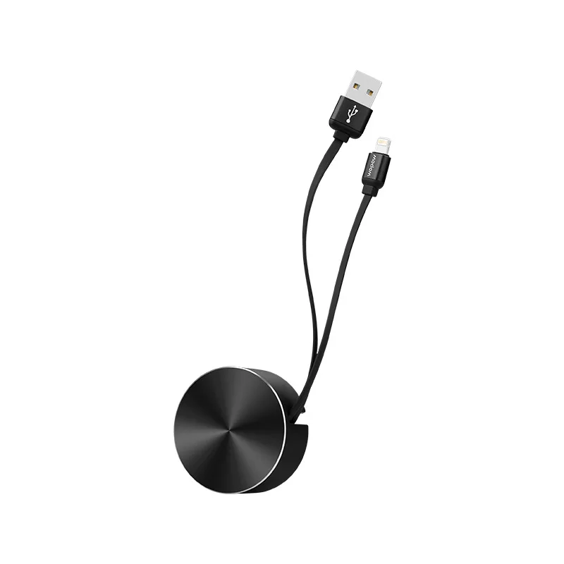 Black WOPOW 2 в 1 двойной выдвижной USB 2.1A для телефона XS MAX X интерфейс кабель для передачи данных зарядное устройство для IPhone 8 7 6 6 S Plus Кабель USB шнур - Цвет: Black