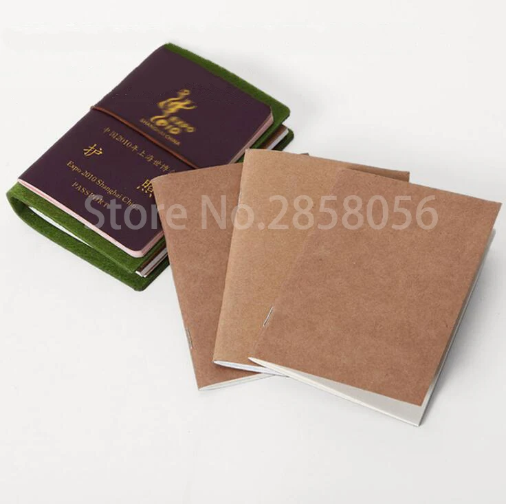 Загранпаспорт и карманный дорожный блокнот внутренний основной Дневник для путешествий блокнот сменный планировщик крафт-бумага