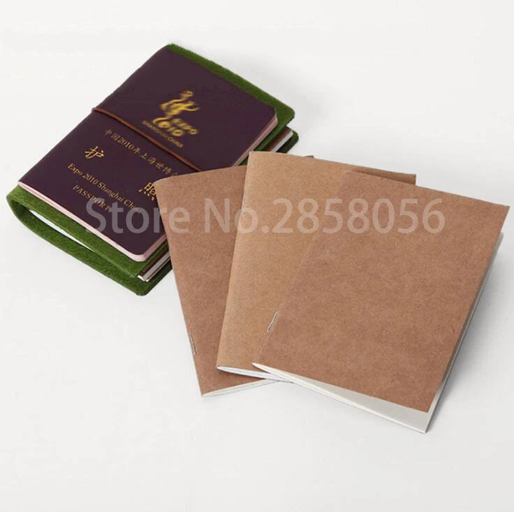 

Passport&pocket travel notebook inner core travel diary notebook refill planner kraft paper