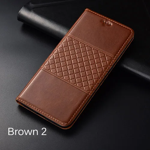 Brown 2 Чехол для samsung Galaxy A80 A90 KEZiHOME, Клетчатый Стиль, натуральная кожа, флип-Кошелек, Чехол Для A10 A20 A30 A40 A50 A60 A70, чехол s - Цвет: Brown 2