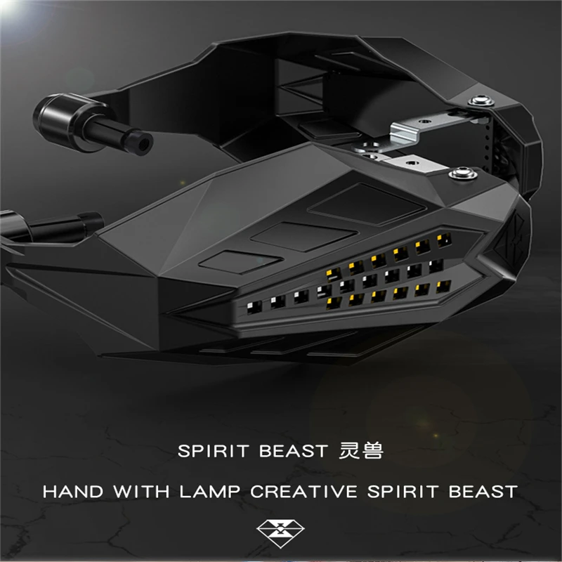 SPIRIT BEAST мотоциклетная защита для рук светодиодный светильник для мотокросса защита от падения дефлектор водонепроницаемый универсальный капюшон на лобовое стекло