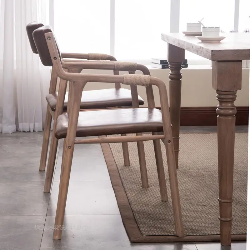 

12%Dining Chairs Kitchen Livng Room Solid Wood Accent Chair Seat With Armrests Fabric Cushion Bedroom Furniture Coffee Desk Chai