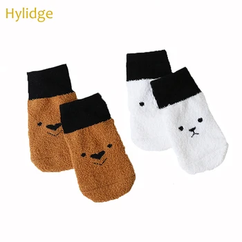 

Hylidge New Boys Girls Cartoon Socks Soft Coral Velvet Ankle Socks for Baby Toddler Anti-slip Floor Socks Sleeping Socks