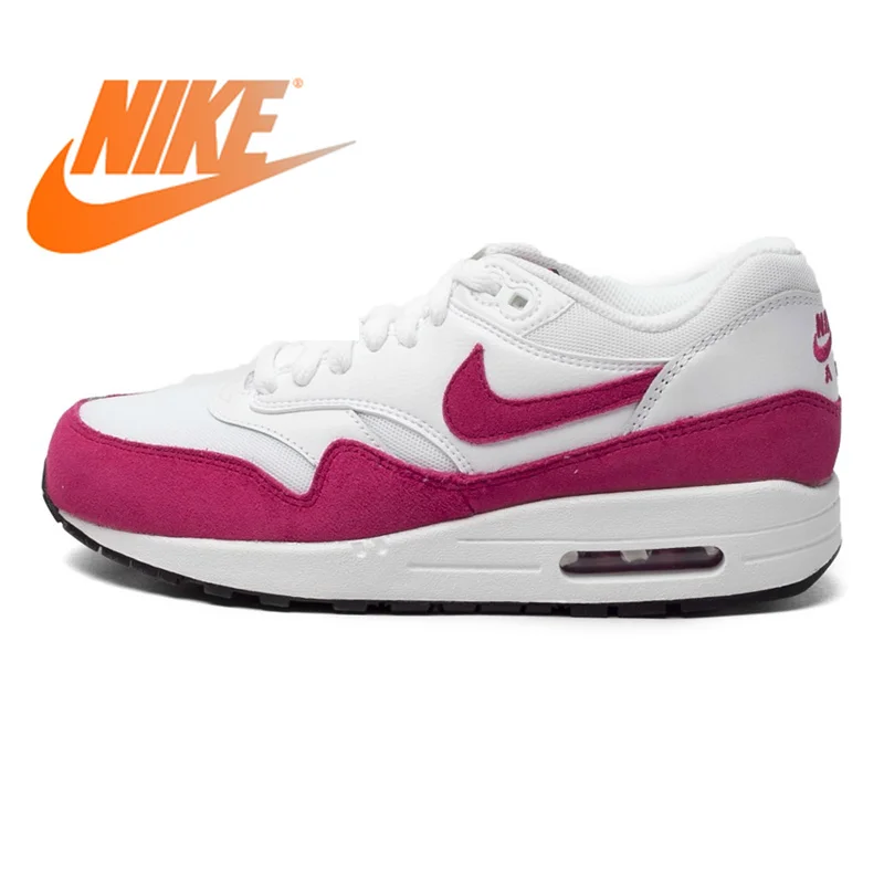 Оригинальный Nike Оригинальные кроссовки Max Air 1 Низкий Топ резиновые Для женщин кроссовки спортивные туфли женщина ходьба Бег прочный 599820