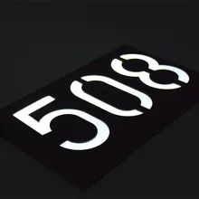 Solar Led Light Solar 6 LED Illumination Doorplate Lamp House Number Outdoor Lighting Porch Lights With Solar Battery
