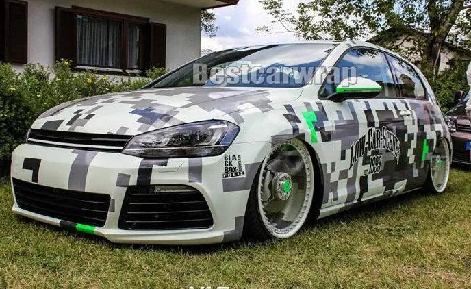 Large Pixel camo vinyl car wrapping film (11)