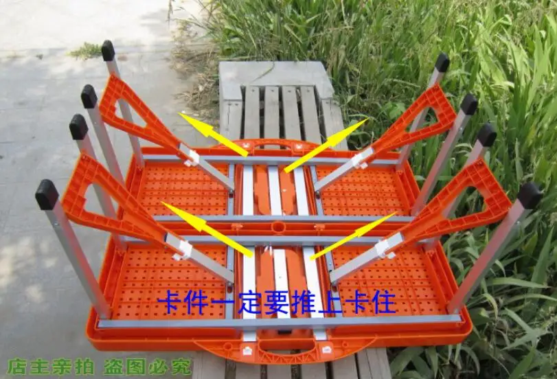 Whole set Outdoor Folding portable camping dining table Beach Tables with umbrella+base