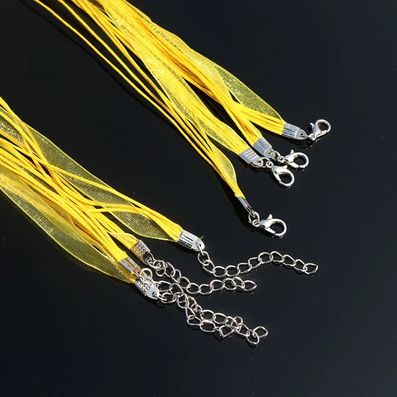 ribbon cord necklace  (101)