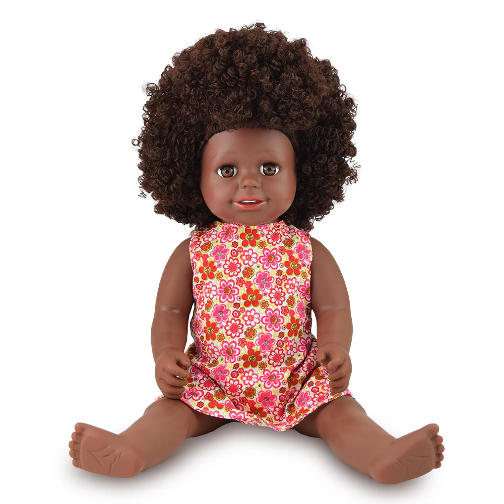 YARD 40 см африканская чернокожая кукла Модная Кукла леди детская игрушка Мягкий силикон Reborn Baby реалистичные виниловые куклы для девочек подарок