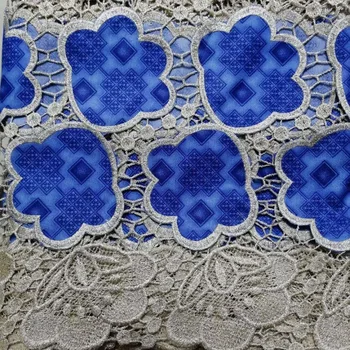 

Best Selling African Lace Fabric Water Blue Milk Silk Lace Fabric, 2019 High Quality French Lace Fabric For Wedding Dress(16L-2