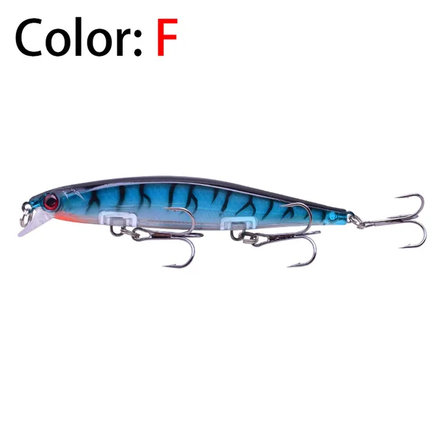 Proleurre Fishing Lures 11cm 13.8g Sinking Minnow Wobblers Plastic Artificial Baits With Hook for Bass Pike Carp Swimbait Tackle F