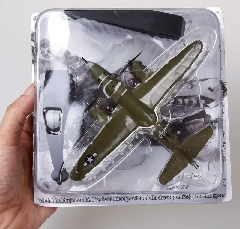 AMER 1/144 масштаб военная модель игрушки Второй мировой войны B-26 Marauder Bomber Fighter литой металлический самолет модель игрушки для подарка/коллекции