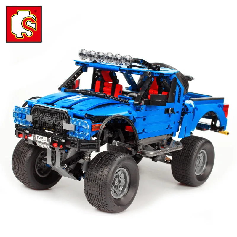 

New Technic the F-150 Raptor Pickup off-road vehicle Building Blocks Set Technic Compatible Legoinglys Car Model Truck Kids Toys