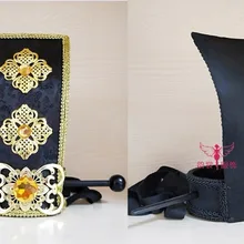 Для детей и взрослых Двусторонняя Тиара для волос Традиционный китайский костюм ханьфу аксессуар Мужской шляпа принц ученый сотрудник глава кусок для ТВ Играть