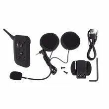 Elivebuy BT Bluetooth Earphone With Mic 6 Riders 1200M Motorcycle Helmet Interphone Wreless Headset 2017 New