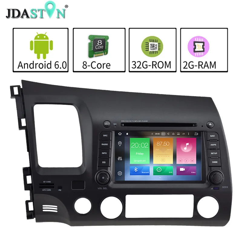 JDASTON 7INCH 2DIN 2GB Ram Android 6 0 font b Car b font DVD Player For