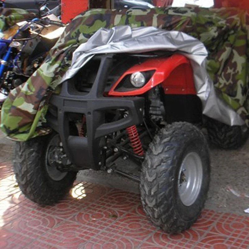 Colorful ATV Cover Universal Lightweight Waterproof Motorcycle Vehicle Scooter Motorbike Covers XL XXL XXXL Durable Black  (2)