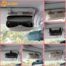 Двойной/одинарный 2 Стиль Пряжка Автомобильный Чехол для очков Органайзер коробка держатель солнцезащитных очков карманы для hyundai IX35 Verna Tucson Kia