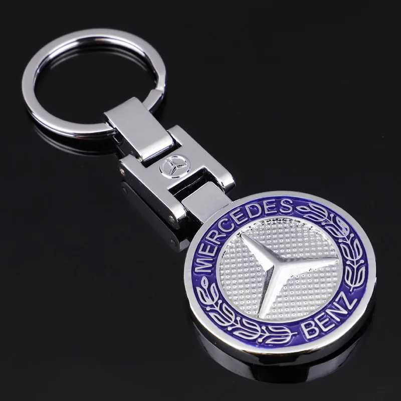 

Fashion Jewelry Hollow H-Button Mercedes-Benz Babos Car Standard Metal Keychain Y-009