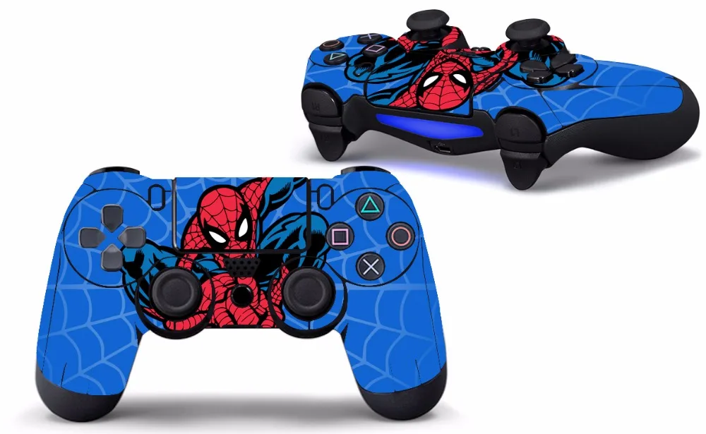 Человек паук дизайнерская наклейка для кожи PS4 на контроллер Playstation4|sticker design|stickers