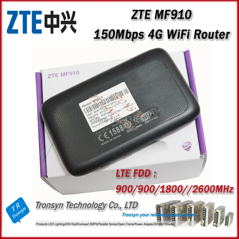 Горячая Распродажа Новый Оригинальный разблокированный 150 Мбит/с ZTE MF910 4G Wi Fi