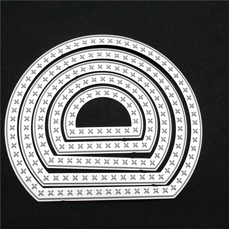 

5Pcs/set Rectangle Frames Cutting Dies Stencils For DIY Scrapbooking Paper Cards Embossing Cut Dies 105*92mm