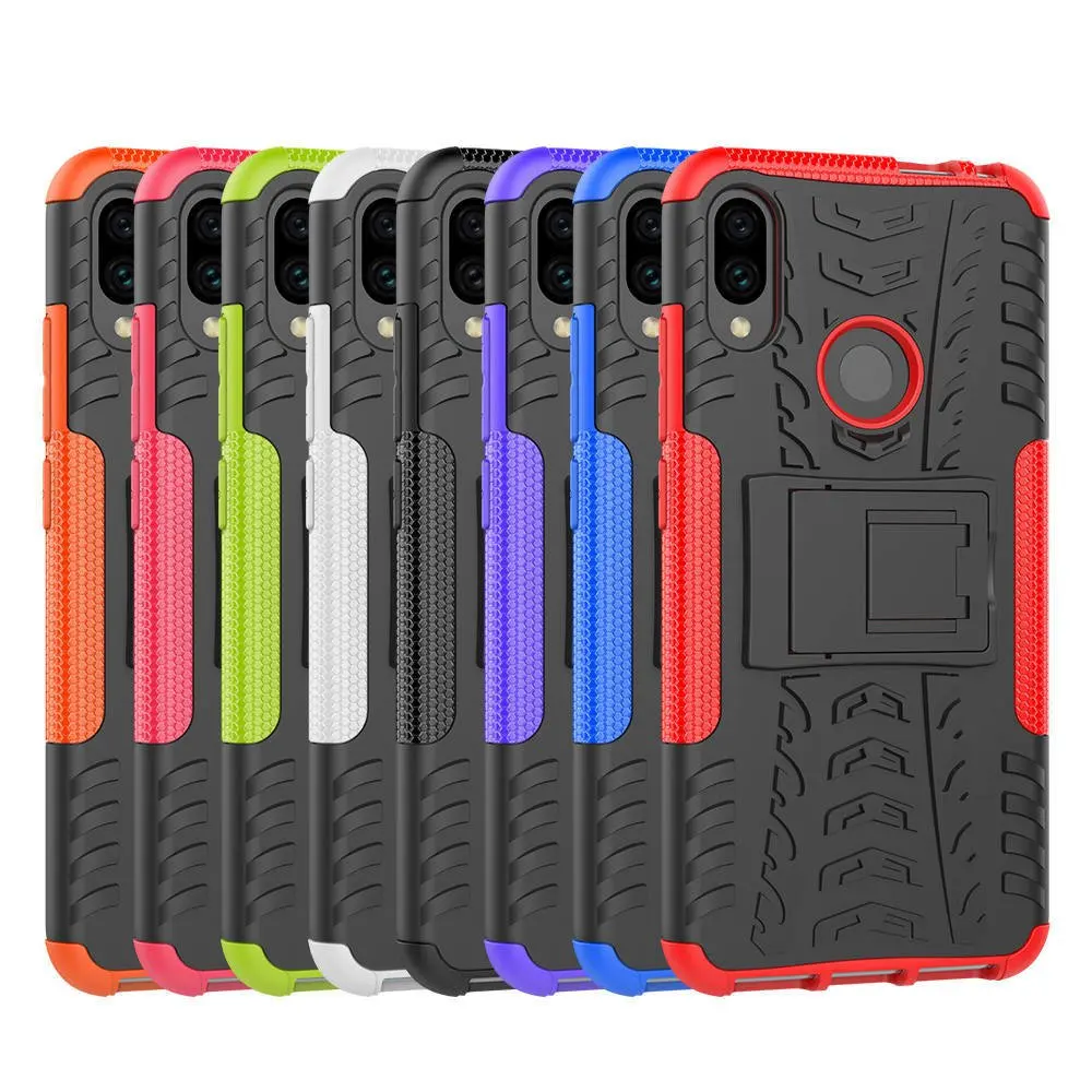

Hybrid Armor Cases For Xiaomi Redmi Note 7 Pro 7Pro Cases TPU Silicone Heavy Duty Covers For Xiaomi Redmi Note7 Pro Full Housing