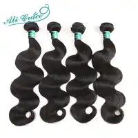 ALI GRACE Hair Brazilian Body Wave ผม 4 Bundles มนุษย์ขยายผม Remy ผมสีธรรมชาติ 10-28 นิ้วจัดส่งฟรี