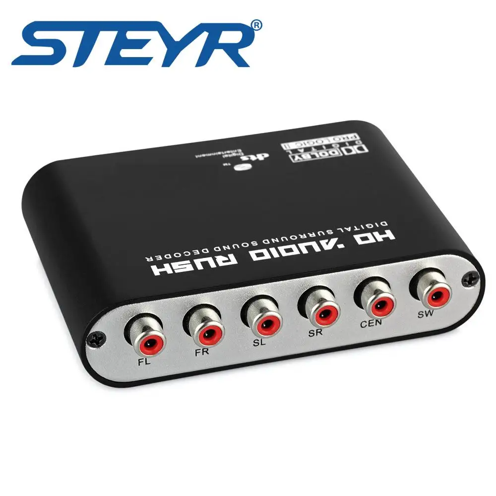 Digital to Analog Decoder,STEYR DAC 5.1 Audio Gear Converter Sound Decoder SPDIF RCA AC3/ DTS