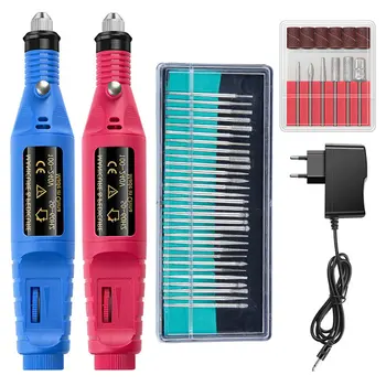 

Electric Manicure Machine Nail Drill Bits Set 30pcs Mill Cutter for Pedicure Nail Art Sanding File Gel Polish Remover Cutters