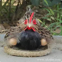 Яркие искусственные куриные модели/имитация курицы с яйцами Новогоднее украшение 28*23*20 см