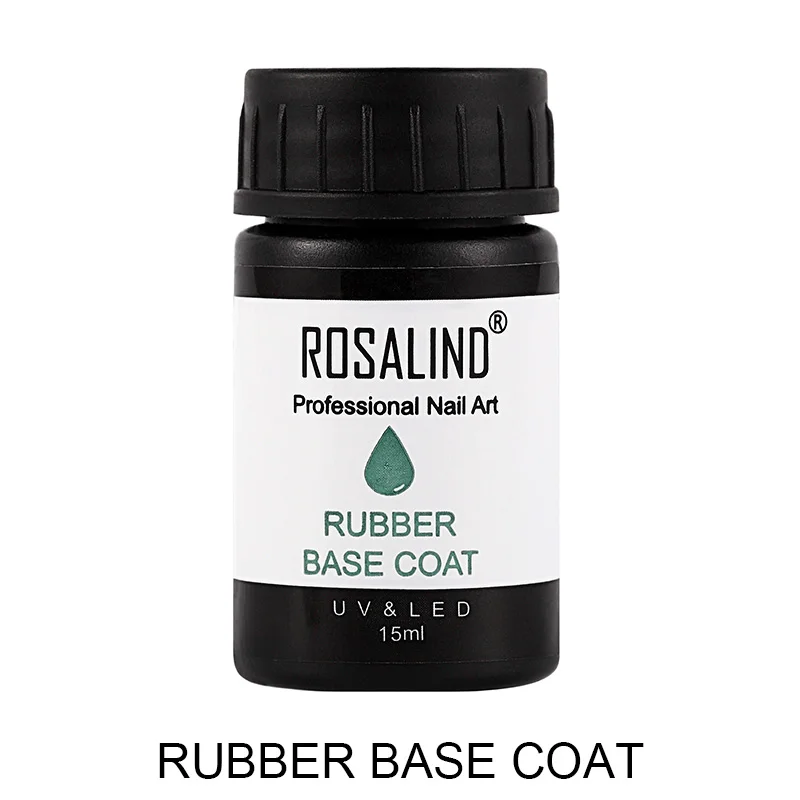 ROSALIND 15ml&30ml Gel Nail Polish Set For Nail Extension Gel Varnish Design Manicure Rubber Base Top Coat Primer Nail Art - Color: RE04RBASE