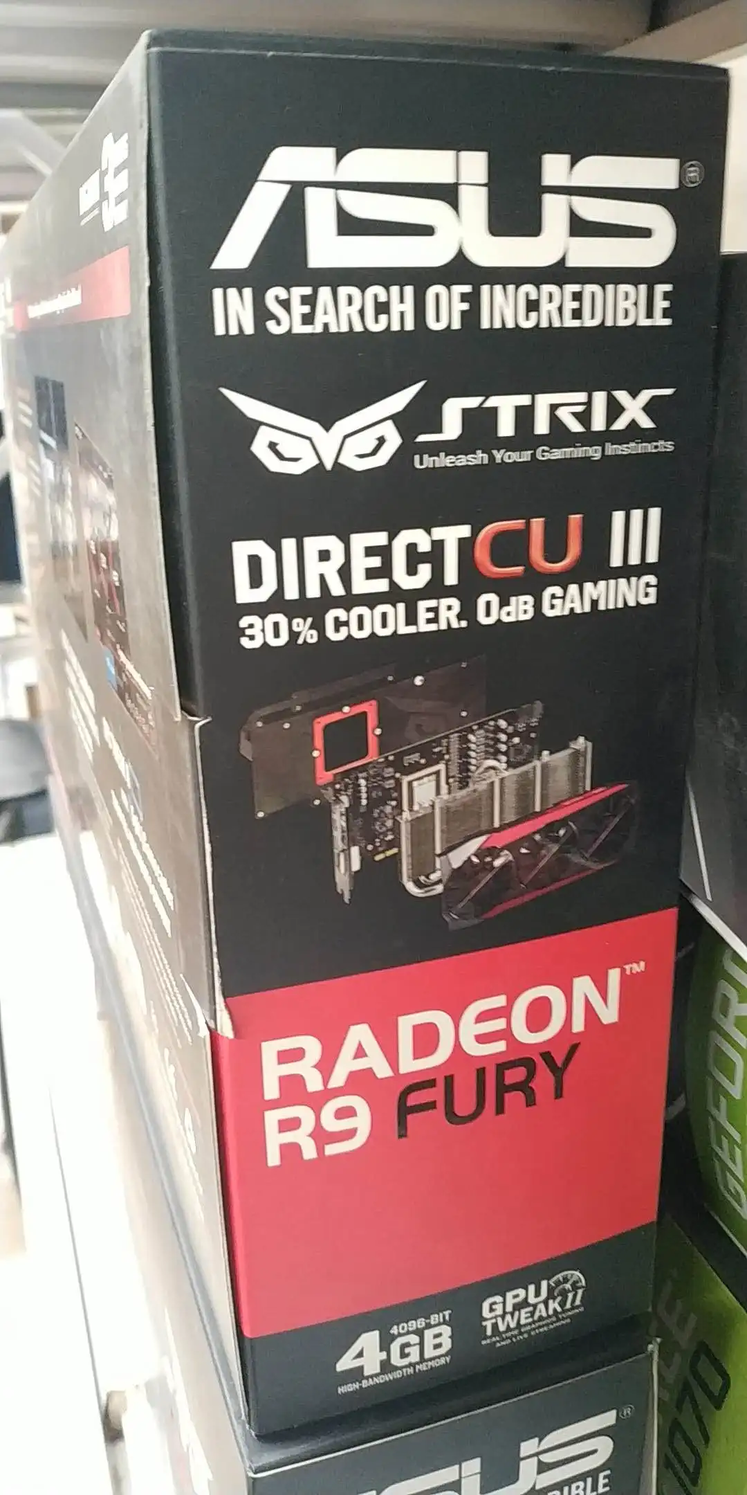 ASUS R9 FURY STRIX 4G 4096bit STRIX-R9 FURY-DC3-4G игровой