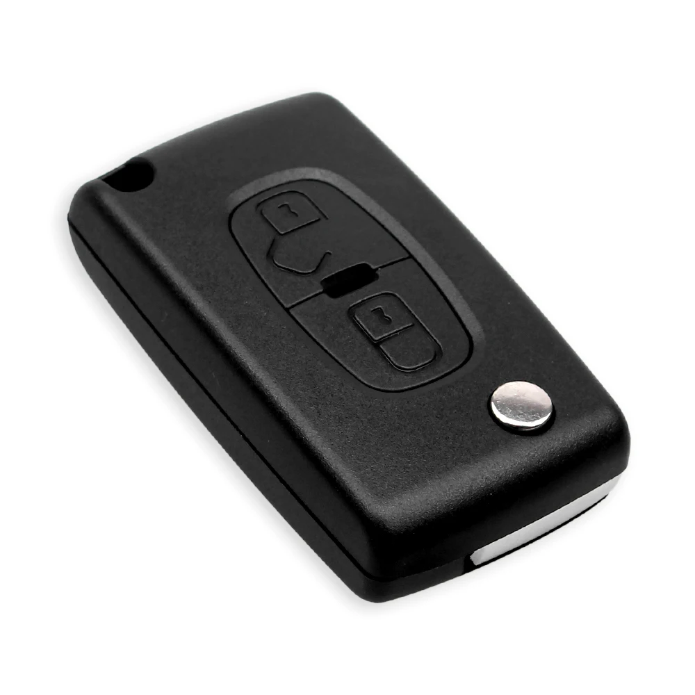 US $74.94 KEYYOU 10x For Peugeot 4007 ET 4008 For Citroen CCrosser C4 2 Button Fob Key Case Flip Remote Key Shell Fob MIT11R Blade